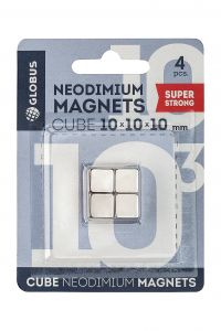 Магниты неодимовые куб 10*10*10 4 шт.